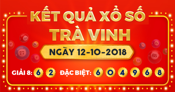 Kết quả xổ số Trà Vinh ngày 12/10/2018