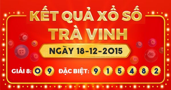 Kết quả xổ số Trà Vinh ngày 18/12/2015