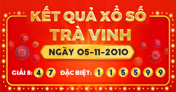 Kết quả xổ số Trà Vinh ngày 5/11/2010